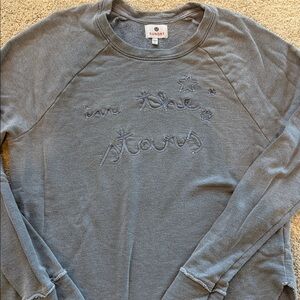 Sundry Blue 'In the Stars' Embroidered Top